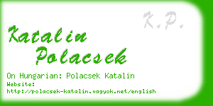 katalin polacsek business card